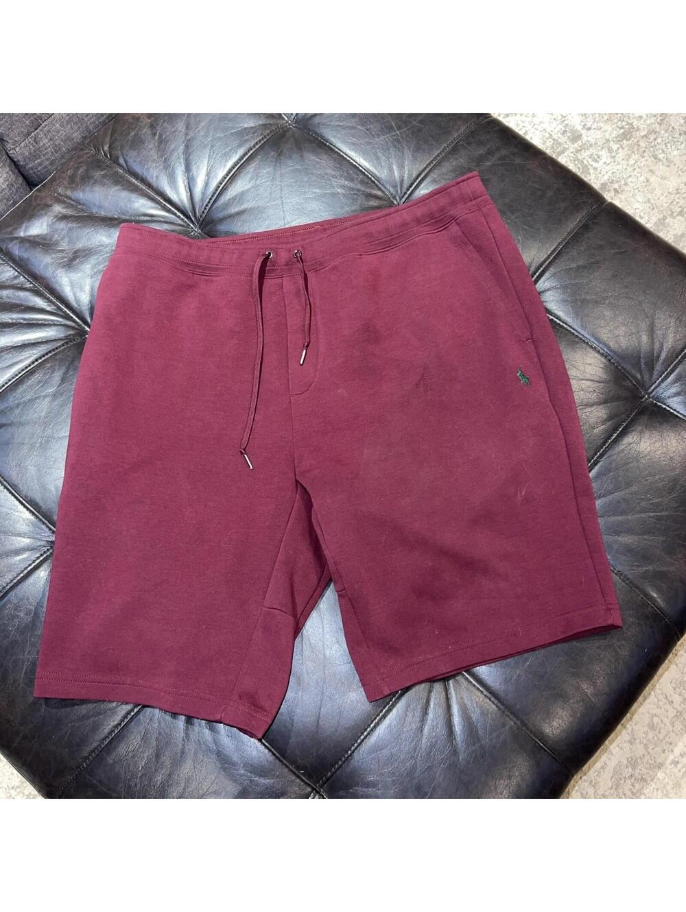 Polo Ralph Lauren Men's Double-Knit Tech Fleece Shorts  Burgundy Size XXL